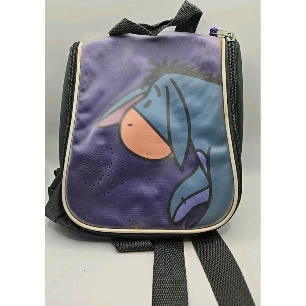 Disney Pooh Mini Backpack Lunch Bag Insulated Cooler Accessory Purse Vtg Eeyore